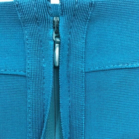 Bandage Stretch Fitted Pencil Skirt in Teal Size Small NWOT - Picture 3 of 4